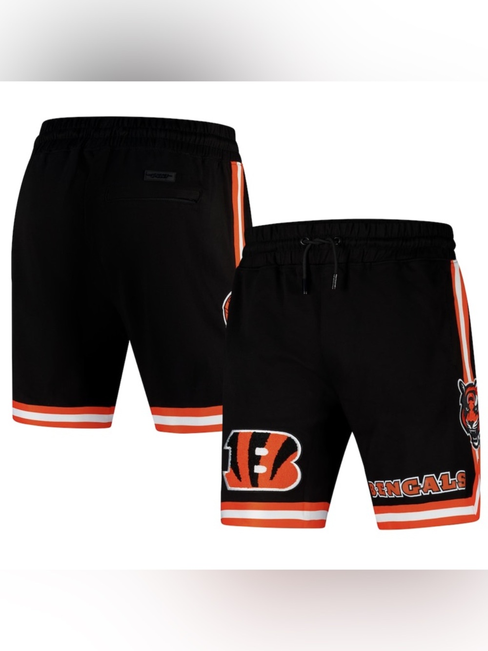 Men's Pro Standard Black Cincinnati Bengals Classic Chenille Shorts! Size XL.